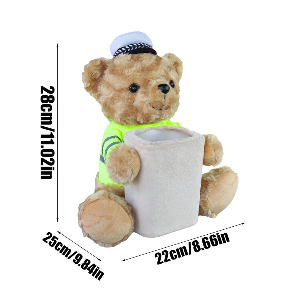 Cartoon Cute Car Tissue Box Creative Car Armrest Box Garbage Can 2 In 1 Tissue Bag Multi-functional Storage Bag For Home Office