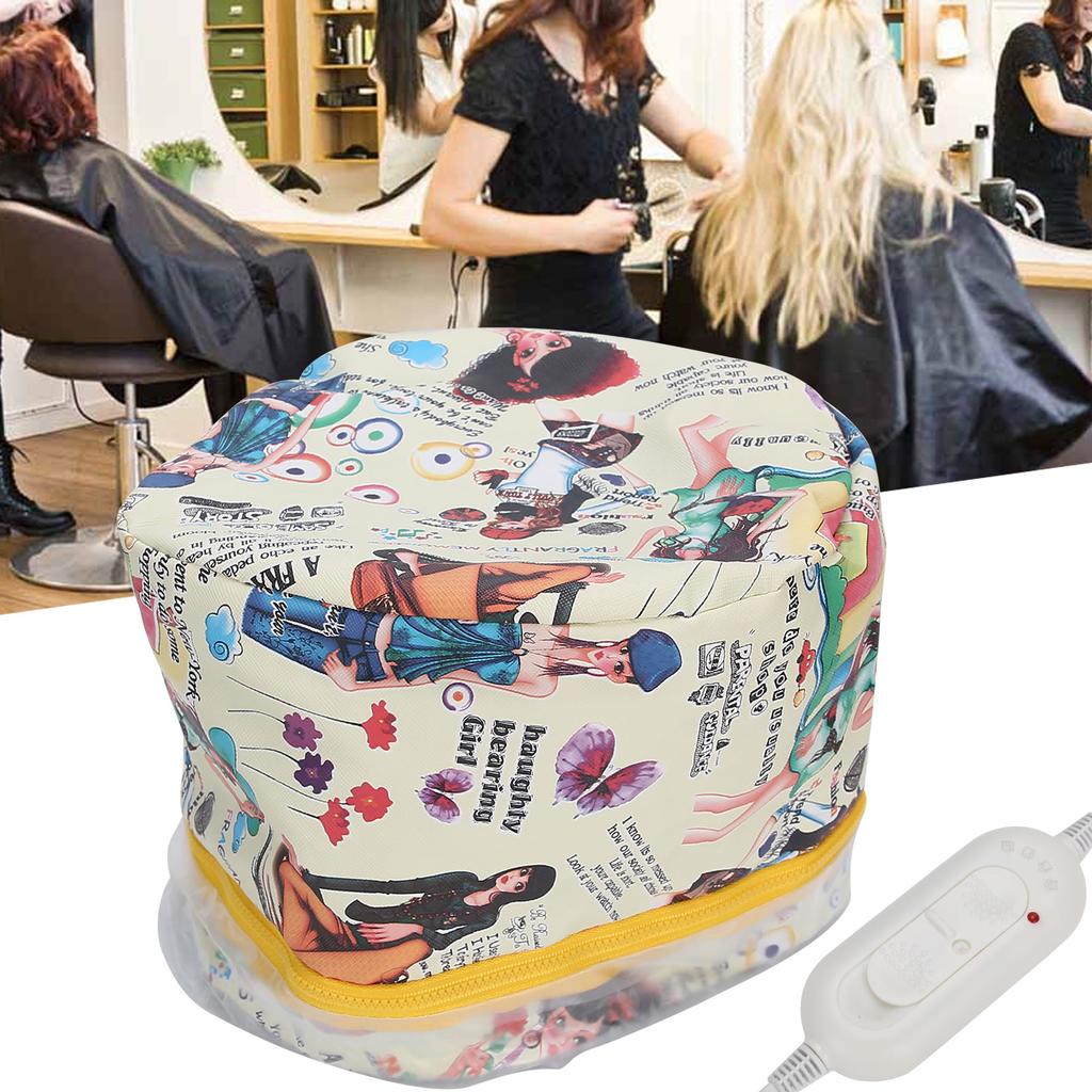 3 Gears Adjustable Hair Heating Steamer Cap Detachable Thermal Oil Treatment Hat Deep Nourishing Moisturizing Hair Care Styling Tool