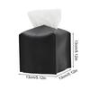 1pc 13cmX13cm Decorative Square Tissue Box PU Leather Tissue Holder Facial Paper Organizer for Bathroom Modern Tissue Box Holder