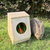 Easy-to-use Wooden Hay Feeder for Small Pets, Grass Rack, Holder, Pet Holder