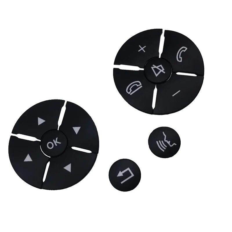 Schwarzer Innen-Lenkradknopf-Schalter-Trim-Abdeckungsaufkleber für Mercedes Benz CES GLK-Klasse W204 W212 W221 X204 C200 C250