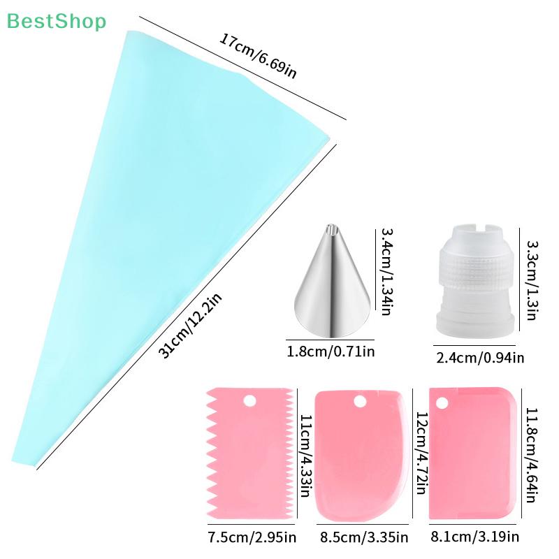 Stainless Steel Piping Nozzle Set,Cake Decorating Tools, Cream Glue Piping Nozzles,Thickened EVA Piping Bags