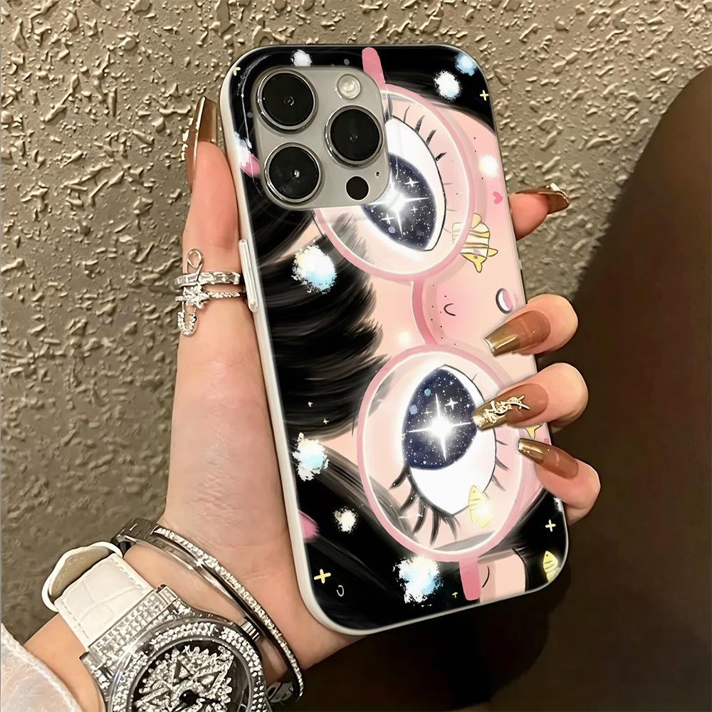 Phone Case For Iphone 17 Air 11 Pro Max 13 15 Plus 12 14 16 Absorbent Heavy Duty Anti Break Little Girl With Shining Eyes Cover