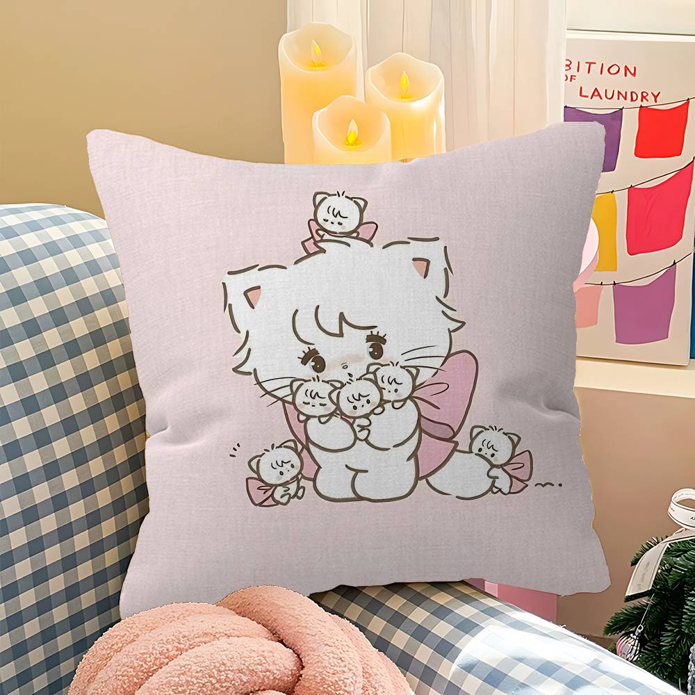 

Cute M-Mikko I-Illustrations Pillowcase Toon Gift Cushion Cover Bedroom Home Sofa Chair Seat Decor Pillow Case 12x12Inch