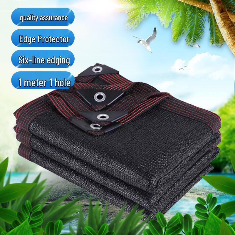High Temp Resistant Thickened Black Shade Net for Sun Protection