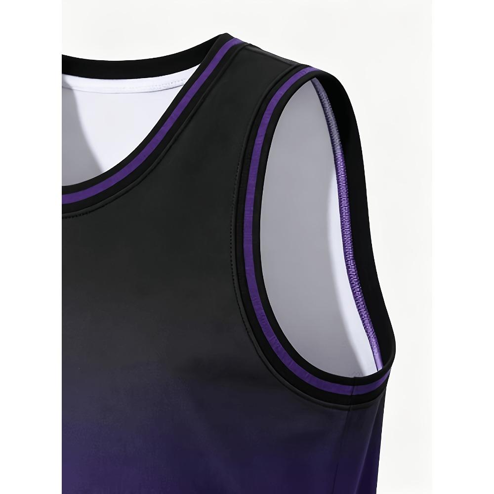 2026 Purple and Black New Basketball Uniforms Spring and Summer Training Uniforms Thin Breathable and Quick-drying