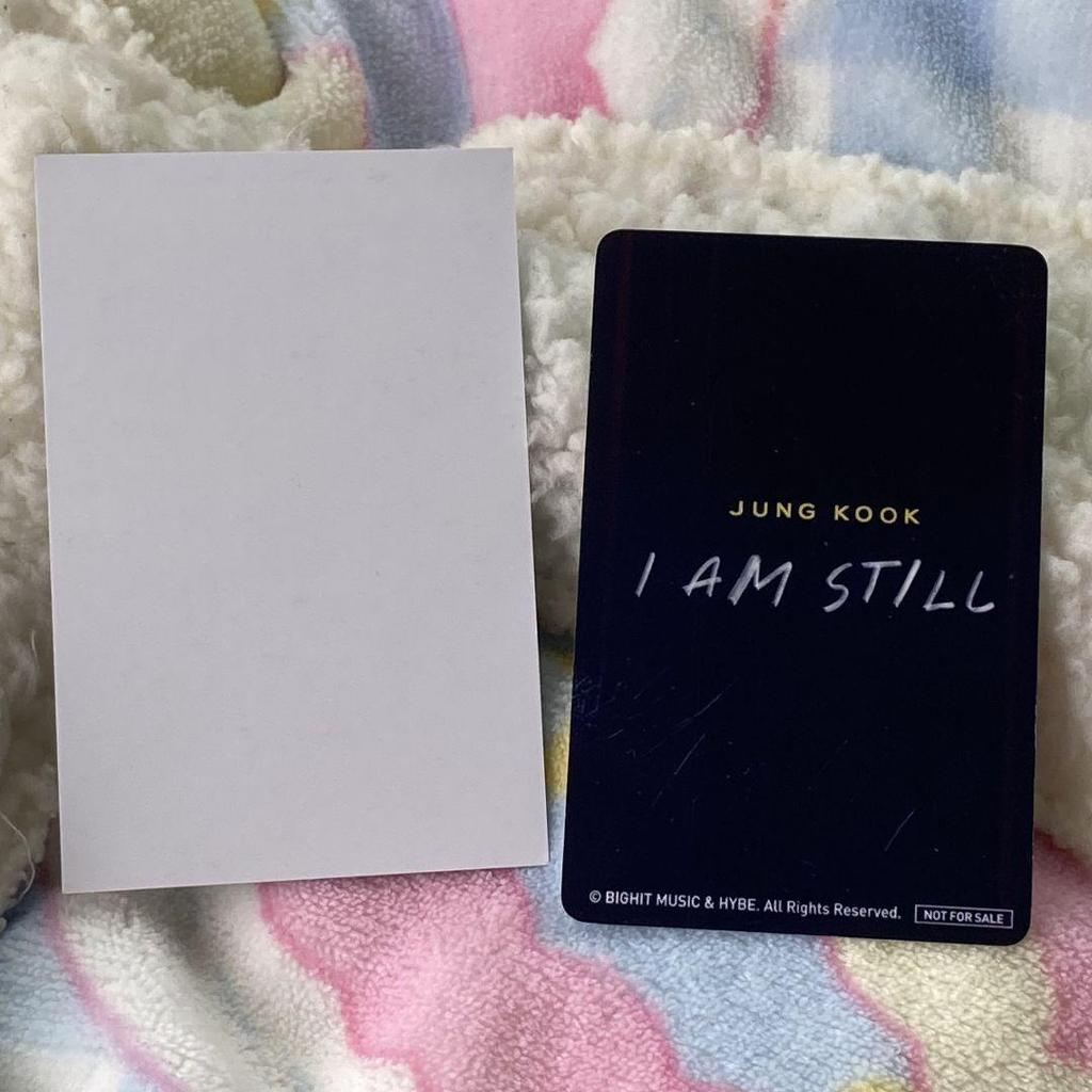 [USED] BTS Jungkook I AM STILL Admission Bonus 4th Movie Trading Card