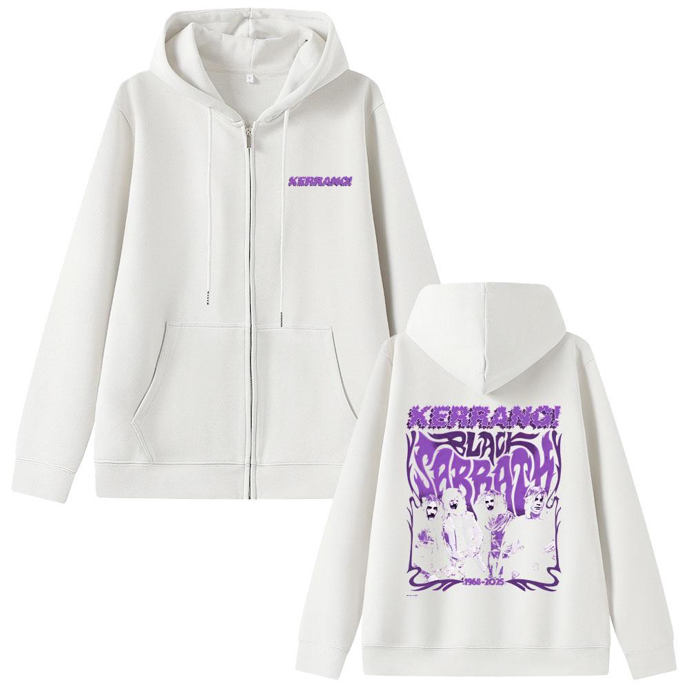 

Хэви-метал рок-группа Black Sabbath Толстовка на молнии Графические толстовки Оззи Осборна Мужская и женская одежда Модная куртка на молнии 3XL