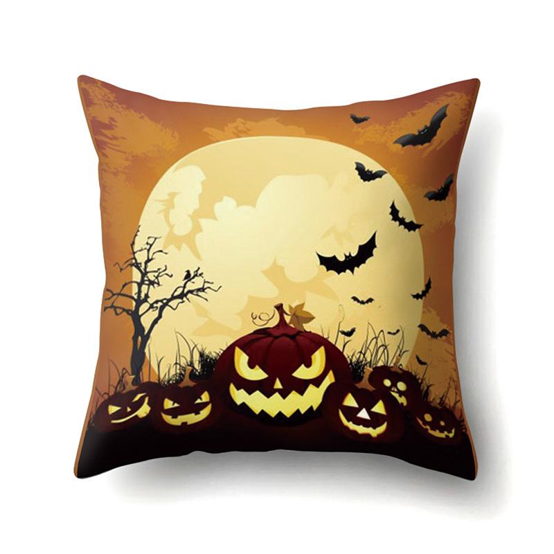 Halloween Kissenbezug Auto Lendenkissen Kürbis Sofa Kissenbezug Büro Zuhause Wohnzimmer Kissenbezug