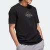 T Shirts Men's Black Crew Neck Moderate Straight Fit IB9424