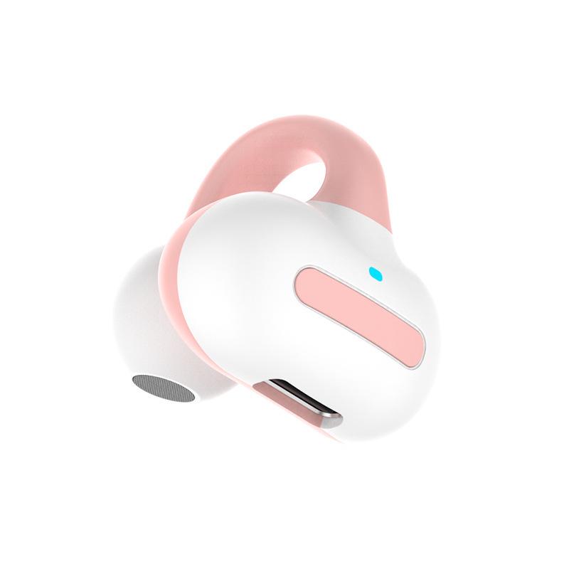 

M-S8 Wireless Air Conduction Bluetooth Headset - Clip-on, Single Ear Stereo for Running and Business. OPP Bag рожевий