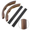 2pcs Car Steering Wheel Cover Plastic Wood Grain Anti-Slip Grip Trim Car Accessories Protector Covers 37-38Cm Universal