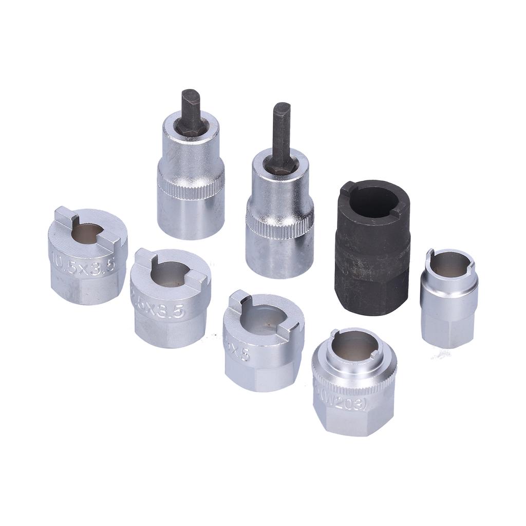 8PCS Strut Nut Socket Steel Alloy Key Automobile Repairing Kits for Motorcar Repair Shop
