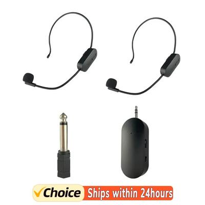 2.4G Head-mounted Wireless Microphone Set For Bluetooth-compatible Audio Stage Performance Teaching Tour Amplification Device