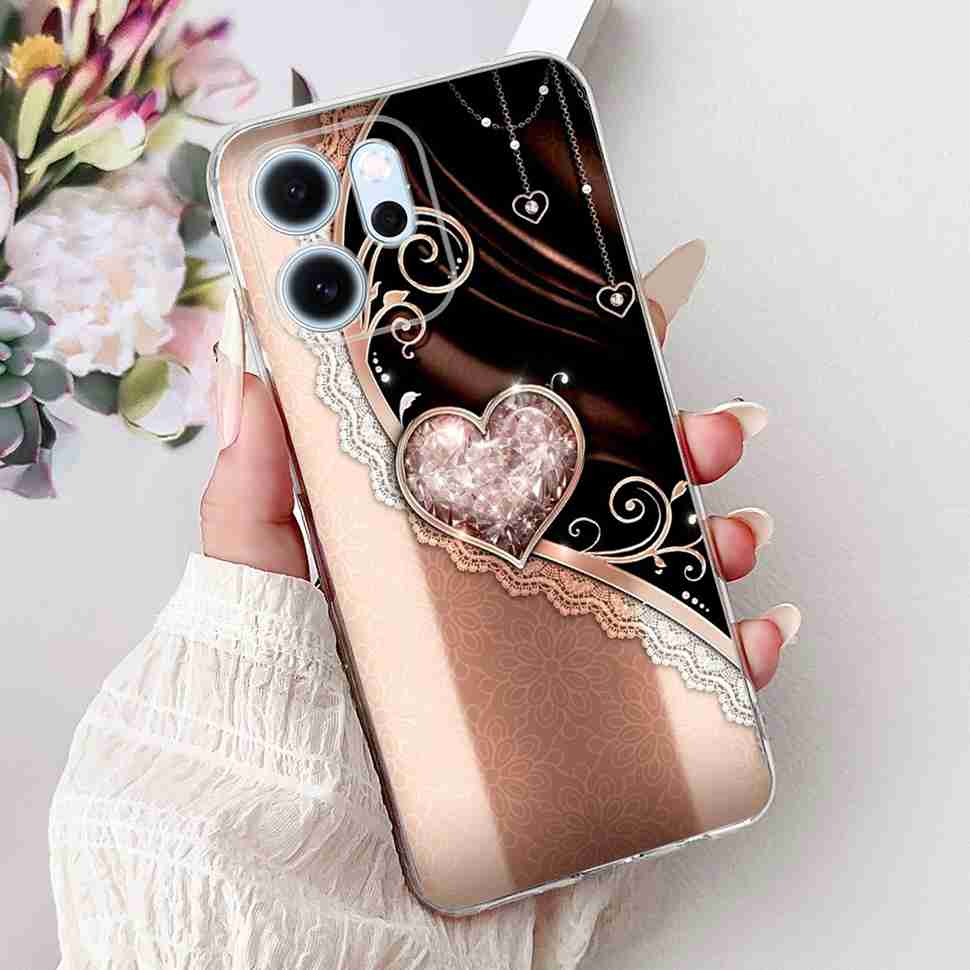 Für Oppo Reno14 F 5G CPH27436.57" Hülle Bunte Schmetterlingsblumen TPU Weiche Silikonhülle Für Oppo Reno 14 F RENO14F Handyhüllen