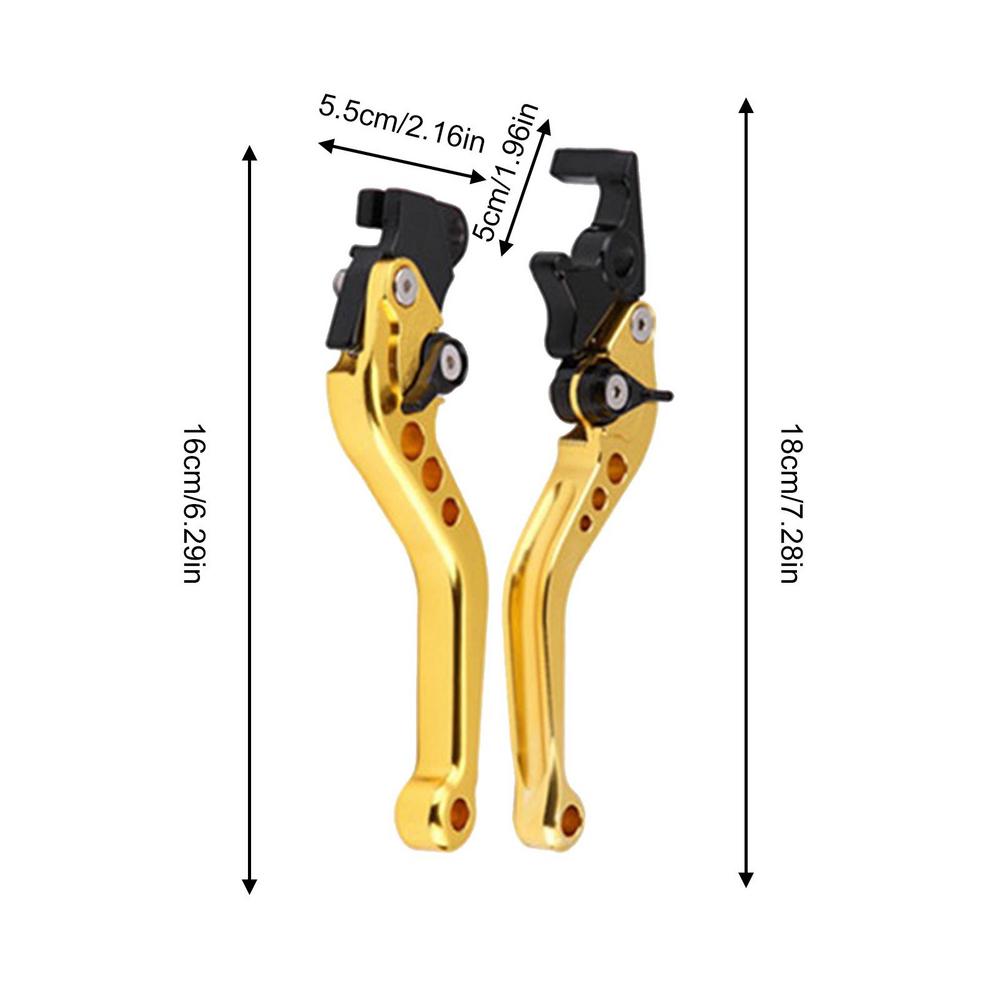 Brake And Clutch Levers 2 PCS Adjustable Motorcycle Clutch Brake Levers Motorcycle Scooter Brake Lever Moto Handle
