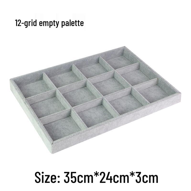 Zestaw biżuterii z lodowego aksamitu: Taca, Rama, Manekin, Przechowywanie naszyjników i bransoletek