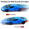 1:32 Scale Lambo LP770-4 Diecast Alloy Model Car Toy, Pull Back Vehicle with Sound and Light for Kids Adults Gift Collection
