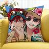 GGokurakugai Various Sizes Square Pillow Case For Car Home Bedchamber Decor