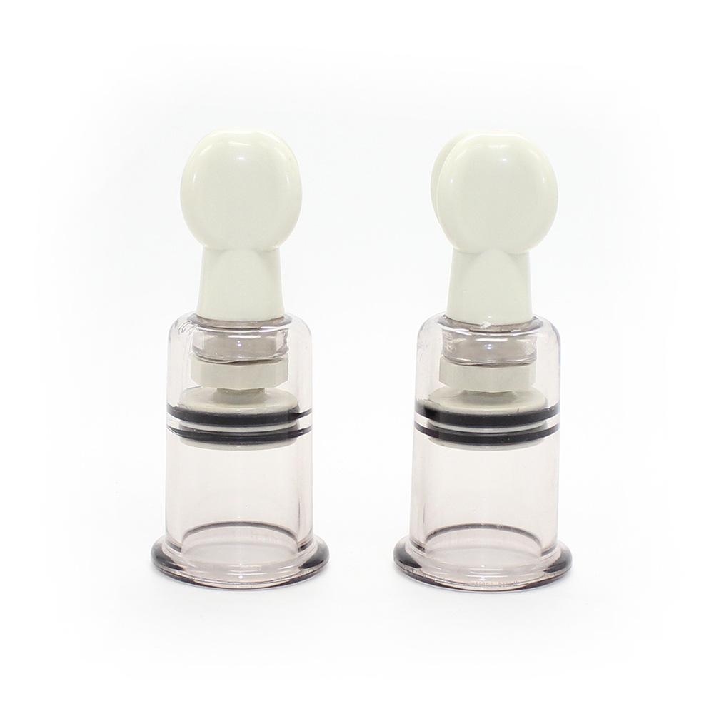Erotic Glass Nipple Clamps with Suction Cups for Couples