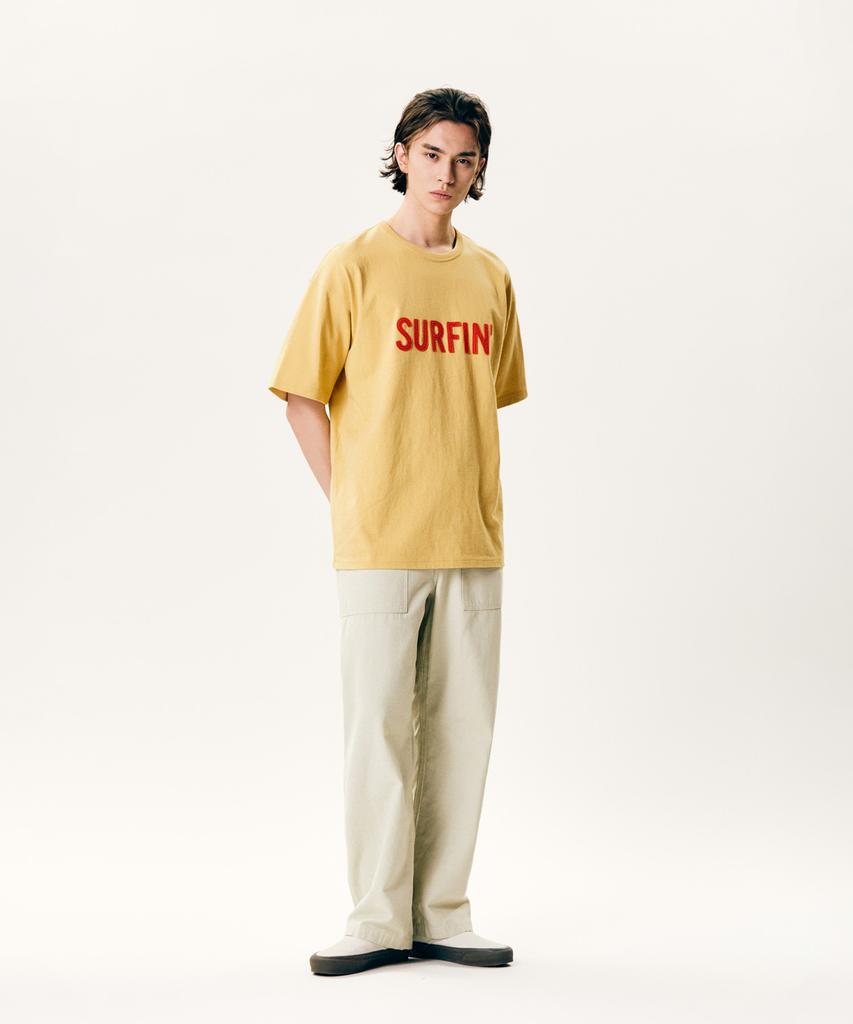 ESPIONAGE Surfin Heavyweight Tee Vintage Yellow