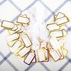 100pcs Blank Price Label Tags String Tie Watch Jewelry Display Merchandise Price Label Paper Cards Rectangular Price Tag