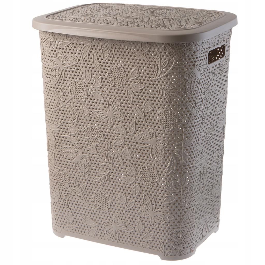 KADAX Basket with Lid for Laundry and Clothes Aglio 55L