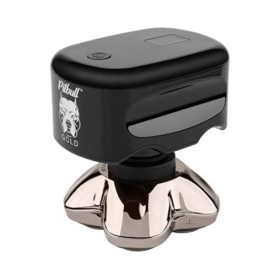 Skull Shaver Pitbull Gold PRO GX5 Shaver for Featured on Ame Made in Japan with an Authorized Dealer Stainless Steel IPX7 USB and Japanese Instruction