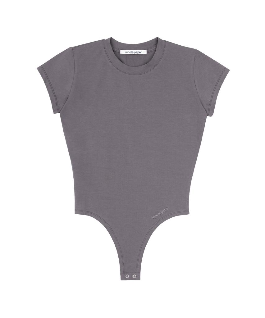 Holpeipeo Bodysuit Top (Purple Grey)