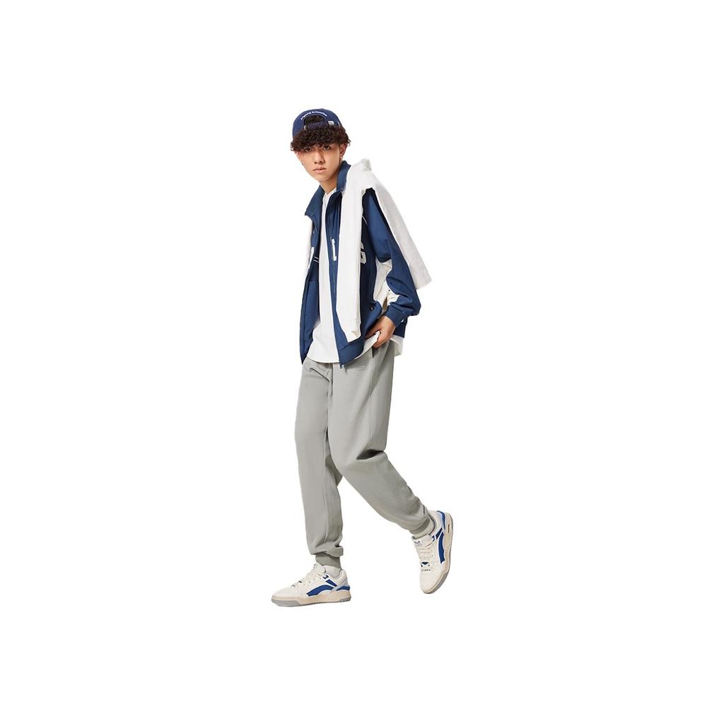 Li Ning Logo Breathable Comfortable Ice Feel Student Versatile Letter Running Basketball Casual Tapered Lace-Up Sports Pants Unisex pants ASCT164-1