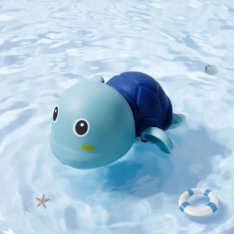 Non-Toxic Summer Bath Toys Kids Swimming Clockwork Dolls Play Water Baby Bathing Cute Funny Children Bathroom Shower Bathtub Animals Toy