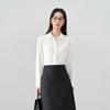 Bodexiaojie White Professional Blouse for Women, Interview Attire, Office Wear, Formal Top, Suit Inner Layer, Workplace Elegant Blouse