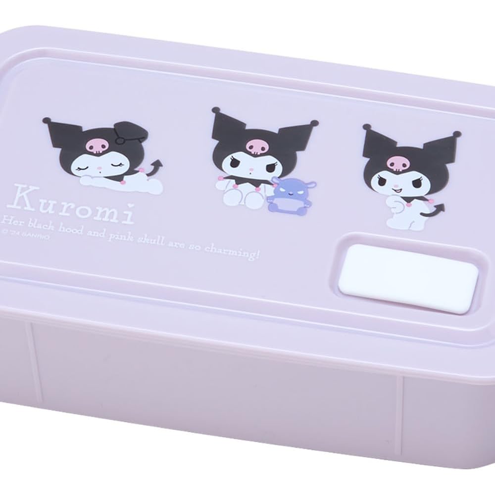 Sanrio Kuromi Lunch Box 5x18x9.5cm Character Design Lunch Accessories