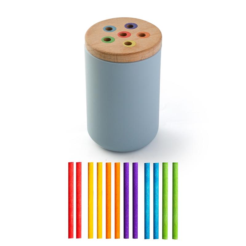Baby Montessori Toys Rainbow Color Sorting Fine Motor Toy Shape Matching Sensory Toys Early Educational Puzzle Toys For Toddlers