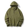 Spring and Autumn Plus Size Men's Fashionable Casual Hooded Patchwork Hoodie Men's Retro Long Sleeved Loose Men's Clothing
