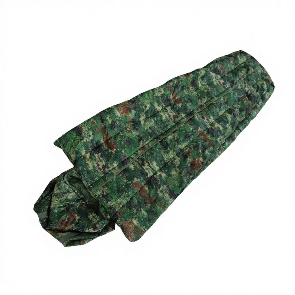 Climbing Gear New Style Coat-Style Camouflage Sleeping Bag Outdoor Camping Thickened Warm Eco-Friendly Factory 2108070cm 1kg