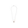 Hermes Cage DH Square Alloy Necklace Unisex necklace Light-Brown Rose-Gold H143991FO55