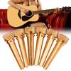6pcs Guitar Bridge Pins Brass & Abalone Pins Bridge Pin Set Brass for Acoustic Guitar Accessories Bridge Pin with Pearl Shell