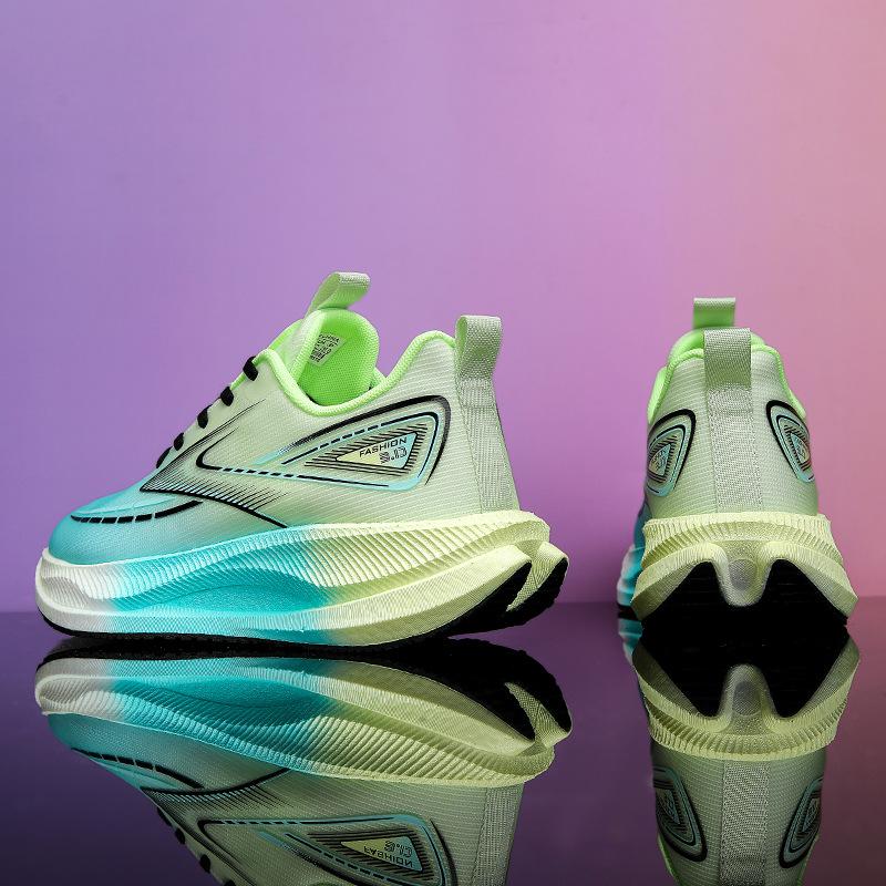 Running shoes fly-woven breathable non-slip wear-resistant sports shoes cushioning rebound racing shoes
