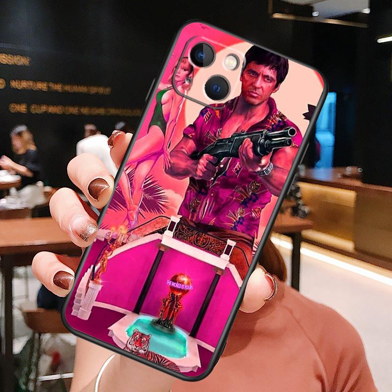 Scarface Tony Montana Case For iPhone 11 12 13 14 15 16 Pro Max Mini X XS XR 14 Plus Protect Cover