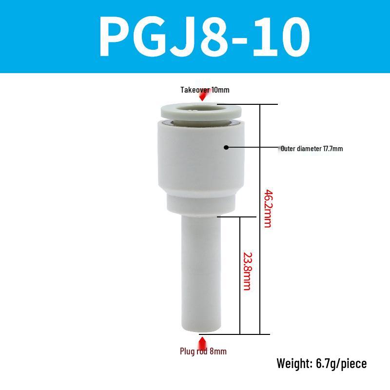 Elbow Pipe Plug Reducer Bush PGJ6-4 8-6 12-6 16-10 Blue-Black-White Male-Female