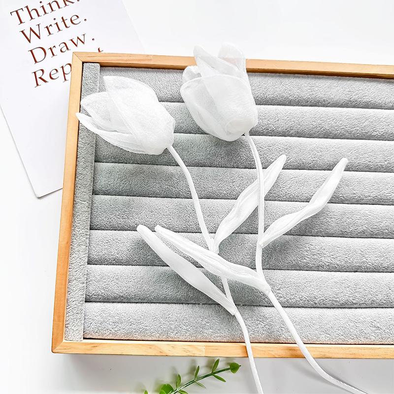 Solid Color Clothing Accessories Simplicity Flower Shape Dress Decoration Diy Simulation Flower Accessories