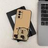 Cute Capybara Cartoon Phone Case For Samsung Galaxy A73,31,32,72,41,J7,8,9,53,52,71,22,Note Soft Black Silicone Cover