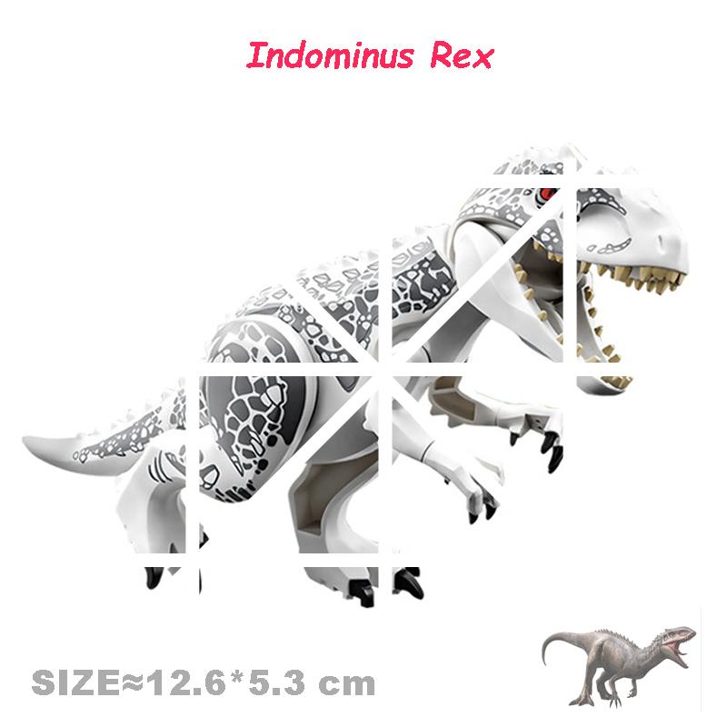 Velociraptor Triceratops Jurassic Dinosaurier Welt Indominus T-Rex Modell Zusammenbauen Pädagogische Bausteine Spielzeug für Kinder Geschenke