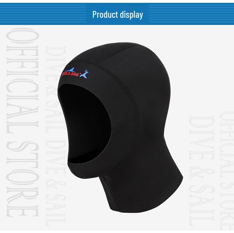 Unisex 1MM Neoprene Sun Protection Swim Cap for Surfing and Winter Diving