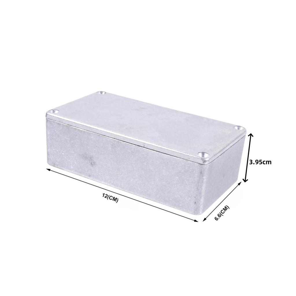 Miwayer 3Pcs 125B Aluminum Guitar Effect Pedal Enclosure Metal/ DIY Effects Box Enclosure 122x66x39.5mm/with Screws