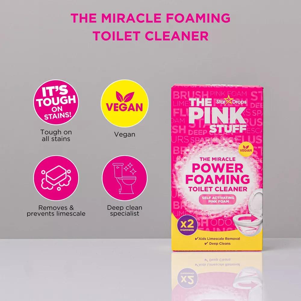 Proszek do czyszczenia toalety WC aktywna piana The Pink Stuff 3 sztuki