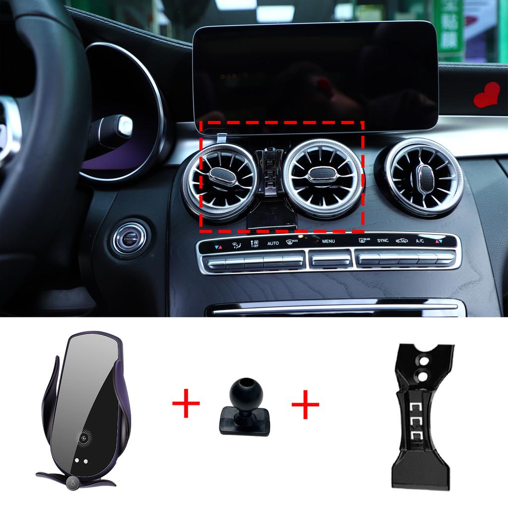 Car Mobile Phone Holder for Benz GLC X253 C253 2015 2016 2017 2018 Accessories GPS Bracket Navigation Stand Auto