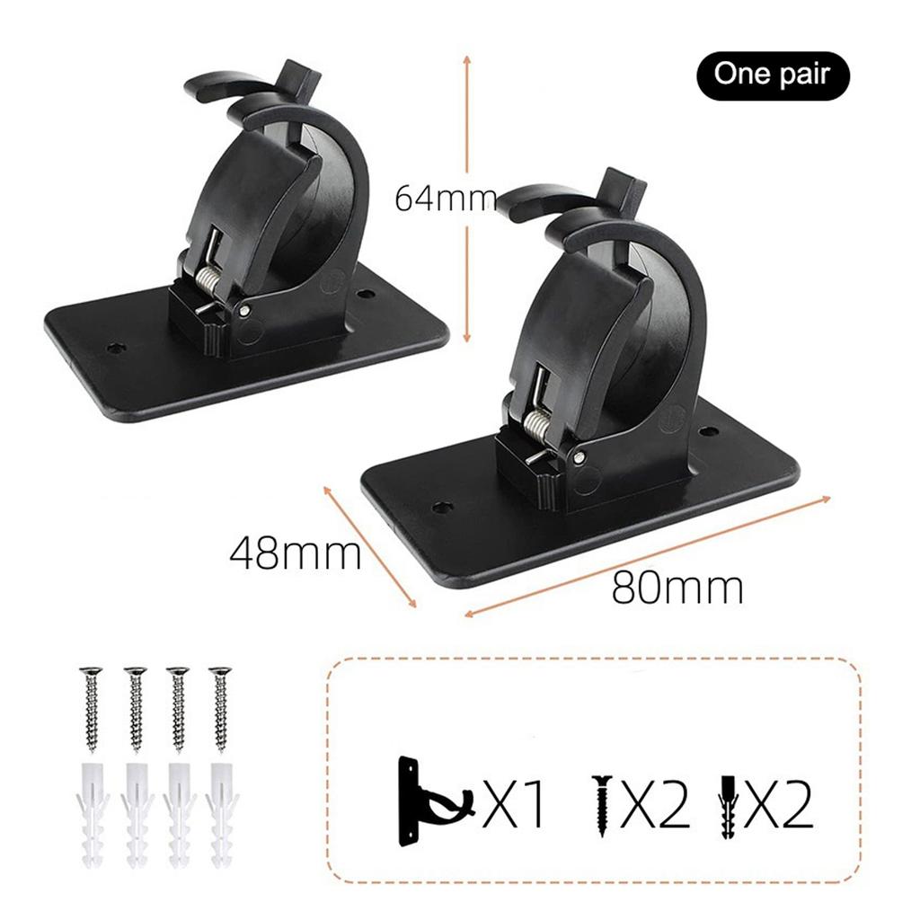 Plastic Wall Mounted Curtain Rod Storage Clips Holder DIY Furniture Hardware Curtain Storage Rack Tool