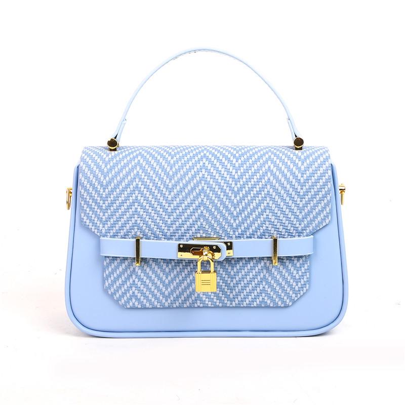 Retro Color Block Women's Shoulder & Crossbody Bag - Light Luxury Small Square Handbag